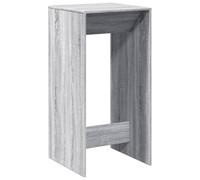 vidaXL Mesa Alta de Bar Madera ingeniería Gris Sonoma 51x50x103,5 cm