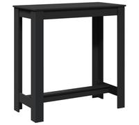 vidaXL Mesa Alta de Bar Madera ingeniería Negra 102x50x103,5 cm, Mesa de Bar, mesita de Bar, Mesa Alta de Cocina, mesas de Bar, Mesa de Pub