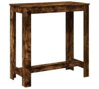 vidaXL Mesa Alta de Bar Madera ingeniería Roble Ahumado 102x50x103,5cm, Mesa de Bar, mesita de Bar, Mesa Alta de Cocina, mesas de Bar, Mesa de Pub