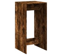 vidaXL Mesa Alta de Bar Madera ingeniería Roble Ahumado 51x50x103,5 cm