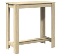 vidaXL Mesa Alta de Bar Madera ingeniería Roble Sonoma 102x50x103,5 cm