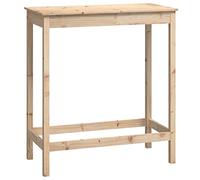 vidaXL Mesa Alta de Bar Madera Maciza de Pino 100x50x110 cm