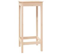 vidaXL Mesa Alta de Bar Madera Maciza de Pino 50x50x110 cm