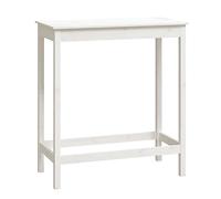 Mesa Alta De Bar Madera Maciza De Pino Blanco 100x50x110 Cm Vidaxl