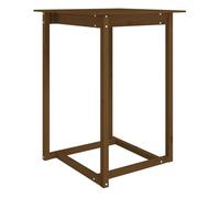 Vidaxl mesa alta de bar madera maciza de pino marrón miel 80x80x110 cm