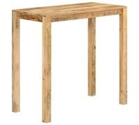 vidaXL Mesa Alta de Bar Mueble Cocina Bistró Mostrador Restaurante Patas Salón Sala de Estar Jardín Terraza Hogar Madera Maciza de Mango
