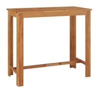vidaXL Mesa alta de jardín de madera maciza de acacia 120x60x105 cm