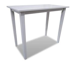 vidaXL Mesa Alta de Madera Blanca