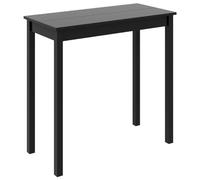 vidaXL Mesa alta de bar y comedor MDF Negro 115x55x107 cm para cocina/desayuno
