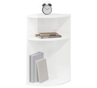vidaXL Mesa Auxiliar Brillante 29,6 x 29,6 x 60 cm, Sala de Estar, Rectangular, Moderno, Almacenamiento Amplio, Mesa de Fin, Decorativa, Funcional, Muebles de Madera Sólida