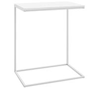 vidaXL Mesa Auxiliar Central Sala de Estar Salón Sofá Café Mesita Lateral Muebles Mobiliario Habitación de Madera Contrachapada Blanco 55x35x66 cm