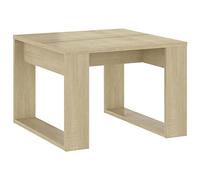 vidaXL Mesa Auxiliar Central Sala de Estar Salón Sofá Café Mesita Lateral Muebles Mobiliario Habitación de Contrachapada Color Roble Sonoma 50x50x35cm