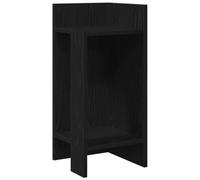 vidaXL Mesa Auxiliar con Estante Negra 25,5x27x60 cm, Mesa de Centro, Mesa para lámpara, Mesa pequeña, Mesa Auxiliar para sofá, Mesa para salón