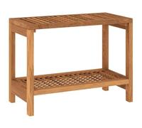 vidaXL Mesa Auxiliar de baño Madera Maciza de Teca 60x30x45 cm