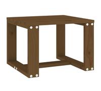 vidaXL Mesa Auxiliar de Jardín, Mesita de Centro, Mesa de Listones para Bebidas Aperitivos, Mesa para Patio Terraza, Madera de Pino Marrón Miel