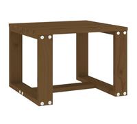 vidaXL Mesa Auxiliar de Jardín, Mesita de Centro, Mesa de Listones para Bebidas Aperitivos, Mesa para Patio Terraza, Madera de Pino Marrón Miel
