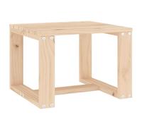 vidaXL Mesa Auxiliar de Jardín, Mesita de Centro, Mesa de Listones para Bebidas Aperitivos, Mesa para Patio Terraza, Madera Maciza de Pino