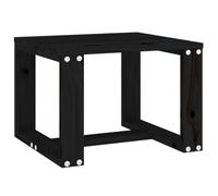 vidaXL Mesa Auxiliar de Jardín, Mesita de Centro, Mesa de Listones para Bebidas Aperitivos, Mesa para Patio Terraza, Madera Maciza de Pino Negro