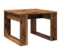 vidaXL Mesa Auxiliar de Madera de ingeniería Envejecida 50x50x35 cm, mesita Auxiliar, Mesa Auxiliar de sofá, Mesa de lámpara, mesita Decorativa