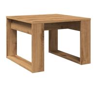 vidaXL Mesa Auxiliar de Madera de ingeniería Roble Artisan 50x50x35 cm, mesita Auxiliar, Mesa Auxiliar de sofá, Mesa de lámpara, mesita Decorativa