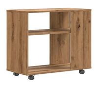 vidaXL Mesa Auxiliar de Madera de ingeniería Roble Artisan 70x35x55 cm, mesita Auxiliar, Mesa Auxiliar para sofá, mesita de salón, Mesa Decorativa