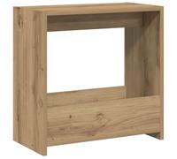 vidaXL Mesa Auxiliar Madera contrachapada Roble artisian 50x26x50 cm, Mesa de Centro, Mesa para lámpara, Mesa pequeña, Mesa Auxiliar para sofá