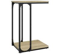 vidaXL Mesa Auxiliar Madera contrachapada Roble Sonoma 40x30x60 cm