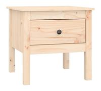 vidaXL Mesa Auxiliar Mesita para Lámpara Sala de Estar Salón Sofá Pasillo Lateral Muebles Mobiliario de Madera Maciza de Pino 50x50x49 cm