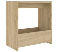 vidaXL Mesa Auxiliar Muebles Mobiliario Sofá Café Centro Salón Sala de Estar Libros Estante Estable Decoración de Contrachapada Color Roble Sonoma