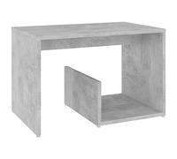 vidaXL Mesa Auxiliar Muebles Mobiliario Sofá Café Centro Salón Sala de Estar Libros Estante Estable Decoración Contrachapada Gris Hormigón 59x36x38cm