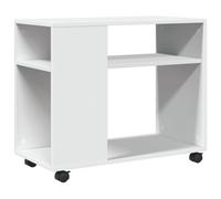 vidaXL Mesa Auxiliar Rodante de Madera con Ruedas, 70x35x60 cm, para Dormitorio