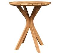 vidaXL Mesa Bistro de Jardín Ø70x75 cm Madera Sólida de Teca