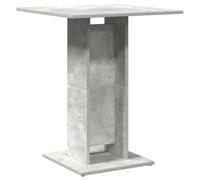 Vidaxl mesa de bistró de madera contrachapada gris 60x60x75 cm