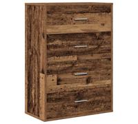 vidaXL Mesa Buffet rústica de Madera reciclada, 60 x 31 x 84 cm, Gran Capacidad de Almacenamiento, Superficie Lisa, Independiente, diseño Moderno, Material Duradero de aglomerado, Ideal para Interior