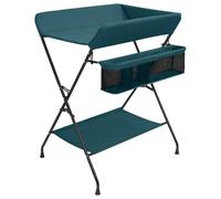 vidaXL Mesa cambiadora de hierro verde