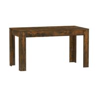 Vidaxl mesa comedor madera contrachapada roble ahumado 140x74,5x76 cm