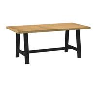 vidaXL Mesa Comedor NOAIN Patas Forma A Madera Maciza Pino 180x90x75cm