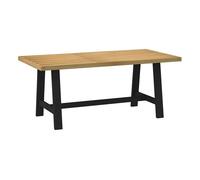 Vidaxl mesa comedor noain patas forma a madera maciza pino 180x90x75cm