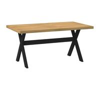 vidaXL Mesa Comedor NOAIN Patas Forma X Madera Maciza Pino 160x90x75cm
