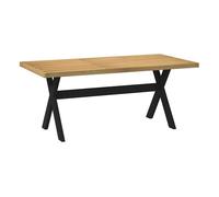 Vidaxl mesa comedor noain patas forma x madera maciza pino 180x90x75cm