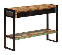 vidaXL Mesa Consola Auxiliar Estante Recibidor Mueble Almacenamiento Entrada Pasillo Salón Sala de Estar Dormitorio Madera Maciza Reciclada