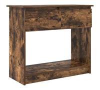 vidaXL Mesa Consola con cajones Roble Ahumado 85,5x38,5x74,5 cm, Mesa de recibidor, Mesa Consola de Pasillo, Mesa de Pasillo, Mesa de Pasillo