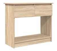 vidaXL Mesa Consola con cajones Roble Sonoma 85,5x38,5x74,5 cm, Mesa de recibidor, Mesa Consola de Pasillo, Mesa de Pasillo, Mesa de Pasillo