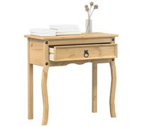 vidaXL Mesa Consola Corona Madera Maciza de Pino 73x35x73 cm