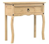 vidaXL Mesa Consola Corona Madera Maciza de Pino 73x35x73 cm, Consola, Mesa de sofá, Mesa Auxiliar, mesita de sofá, Mesa de Pasillo, Mesa de recibidor