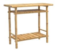 vidaXL Mesa Consola de bambú 90x37x75 cm, Consola, Mesa de recibidor, mesita Consola de Pasillo, Mesa de sofá, Mesa de Pasillo