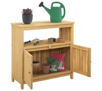vidaXL Mesa Consola de jardín Acacia Clara 80 x 35 x 75 cm