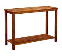 Mesa consola de jardín madera maciza de acacia 110x40x75 cm