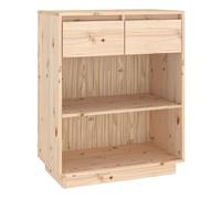 Vidaxl mesa consola de madera maciza de pino 60x34x75 cm