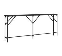 vidaXL Mesa Consola de Sofá Auxiliar Decorativa para Salón, Pasillo, Recibidor, Entrada - Madera de Ingeniería Negro